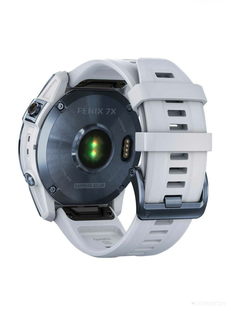 Умные часы Garmin Fenix 7X Sapphire Solar 51 мм (голубой минерал/белый камень) 