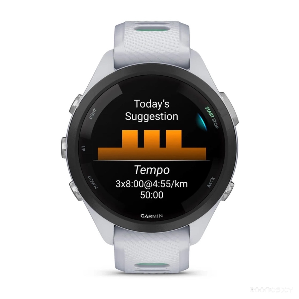Умные часы Garmin Forerunner 265S (белый камень/нео-тропик) 