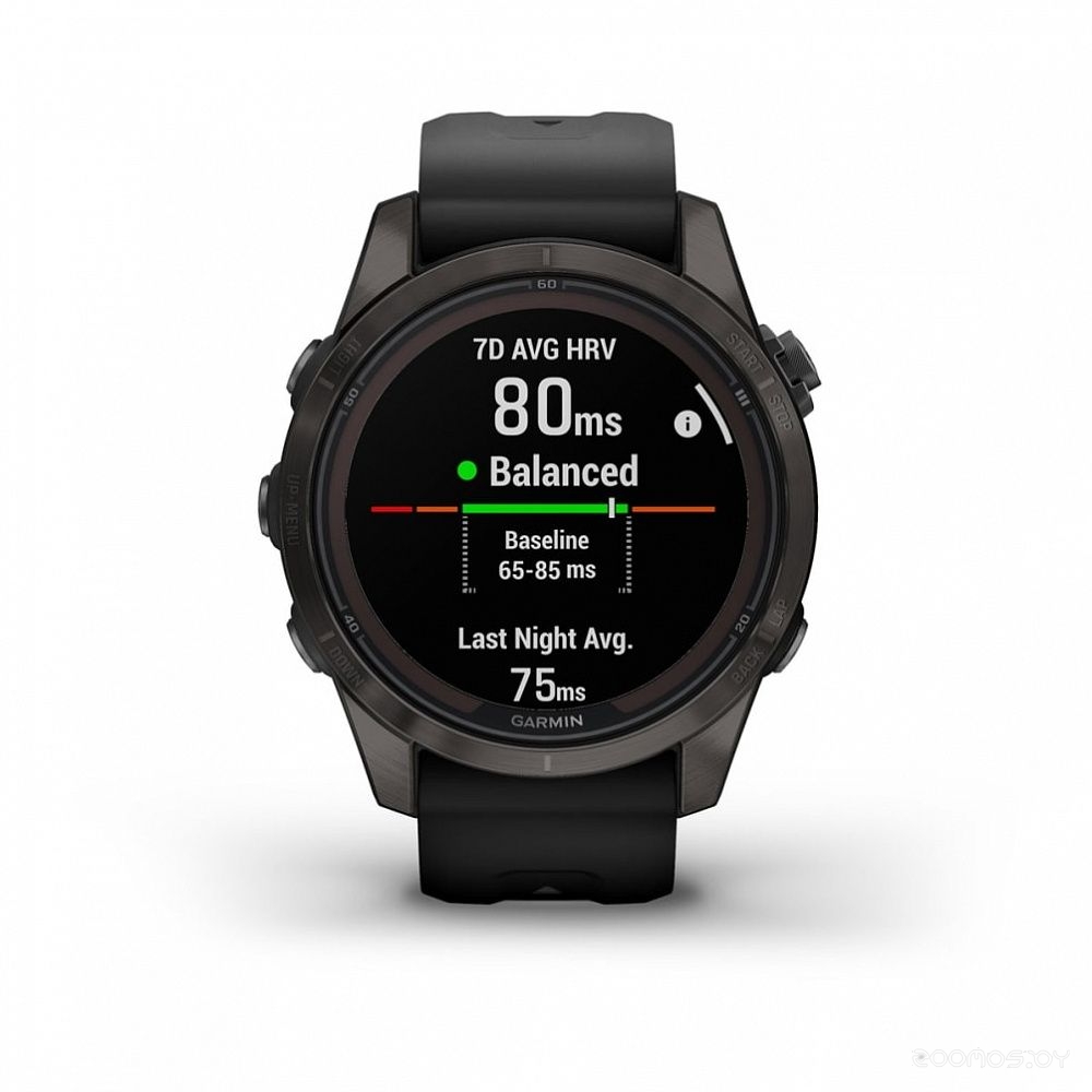 Умные часы Garmin Fenix 7S Pro Solar (серебро/графит) 