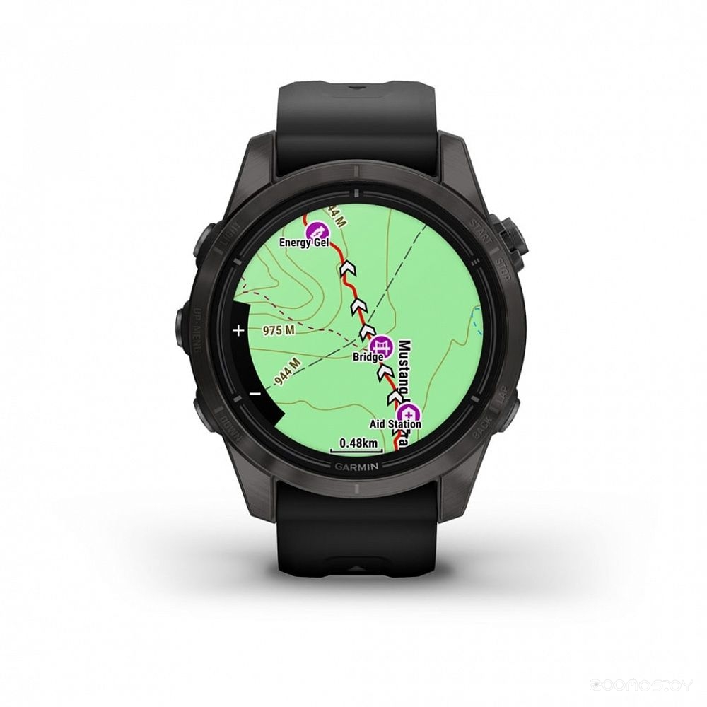 Умные часы Garmin Epix Pro Gen 2 Sapphire 42 мм (карбоново-серый титан/черный) 