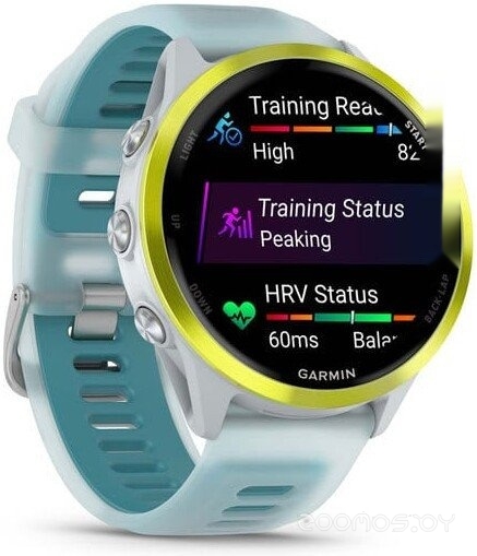 Умные часы Garmin Forerunner 570 47 мм (серебристый/желтый) 