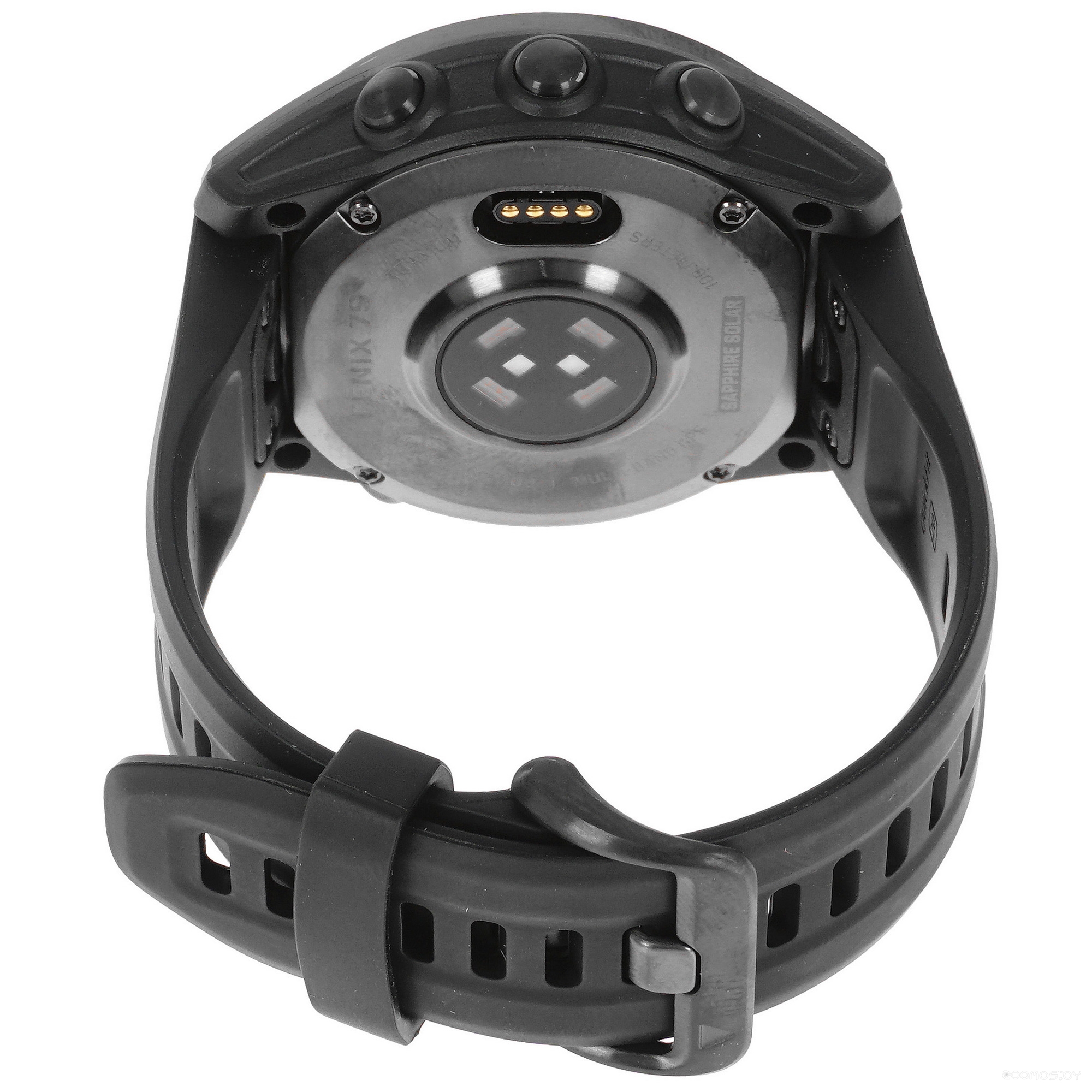 Умные часы Garmin Fenix 7S Sapphire Solar 42 мм (серый карбон/черный) 