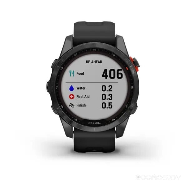 Умные часы Garmin Fenix 7S Solar (сланцево-серый/черный) 