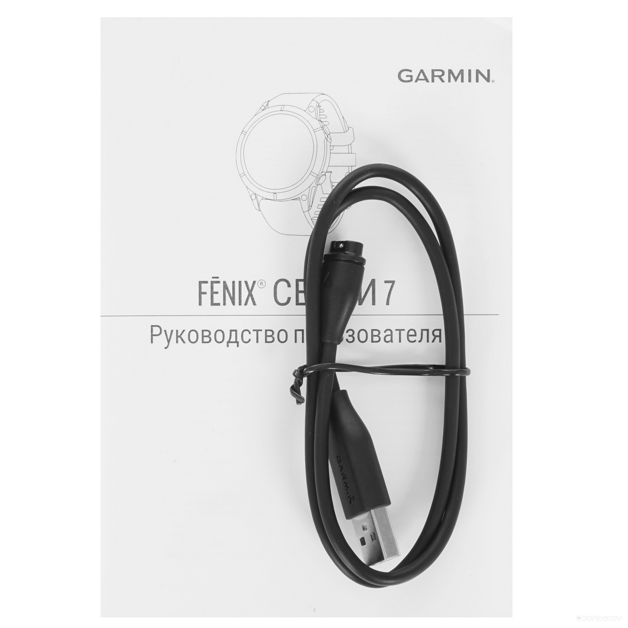 Умные часы Garmin Fenix 7S (серебристый/белый) 