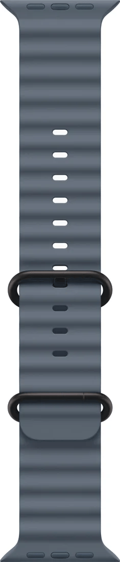 Умные часы Apple Watch Ultra 3 LTE 49 мм (титановый корпус черный/синий ремешок из эластомера) 