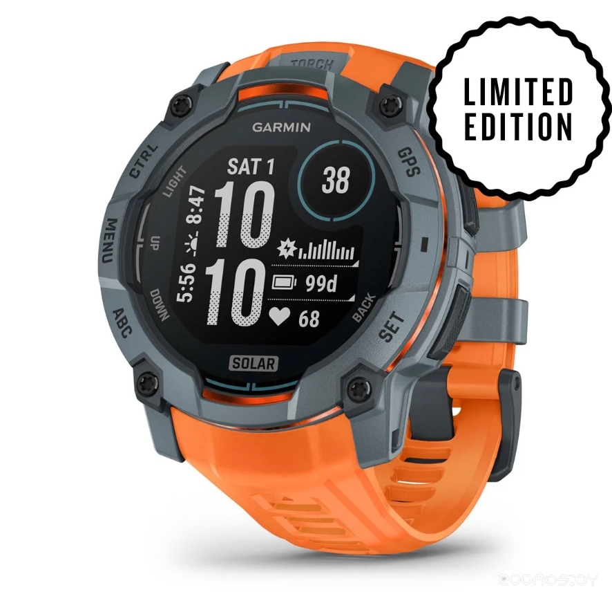 Умные часы Garmin Instinct 3 Solar 50 мм (серый) 