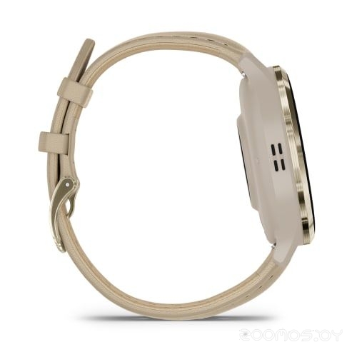 Умные часы Garmin Venu 3S (френч-грей, с кожаным ремешком) 