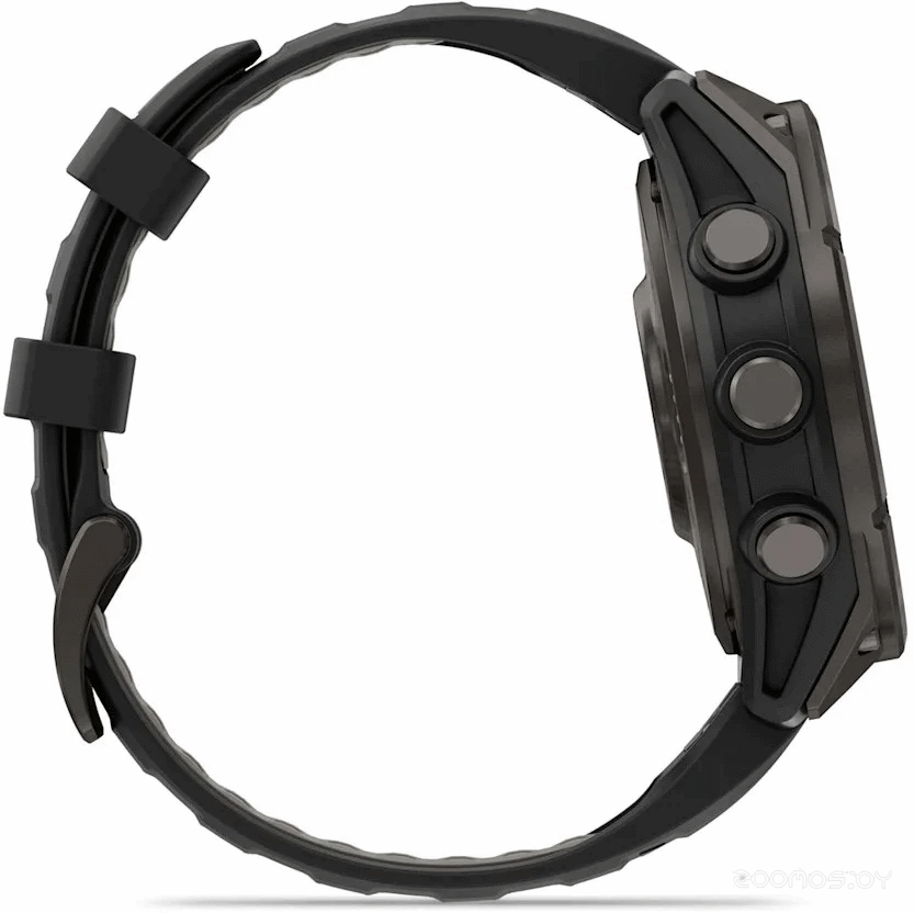 Умные часы Garmin Fenix 8 Pro 47мм (серый, черный силиконовый ремешок) 