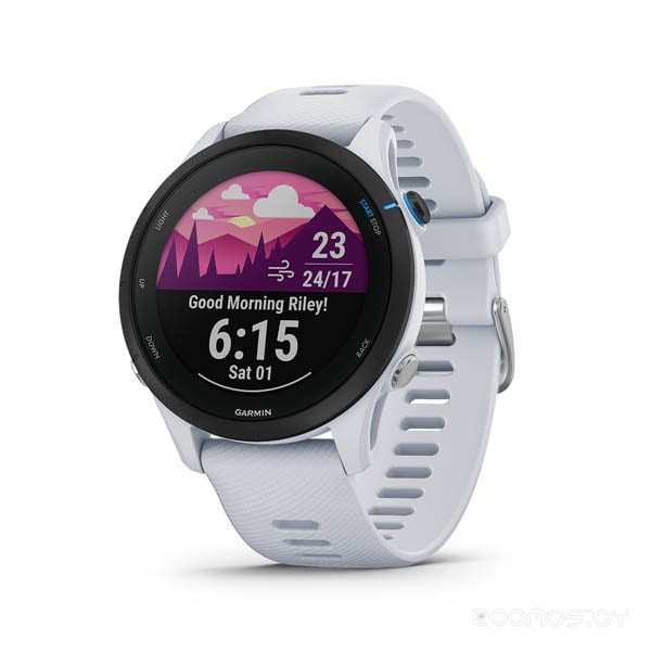 Умные часы Garmin Forerunner 255 Music (белый камень) 