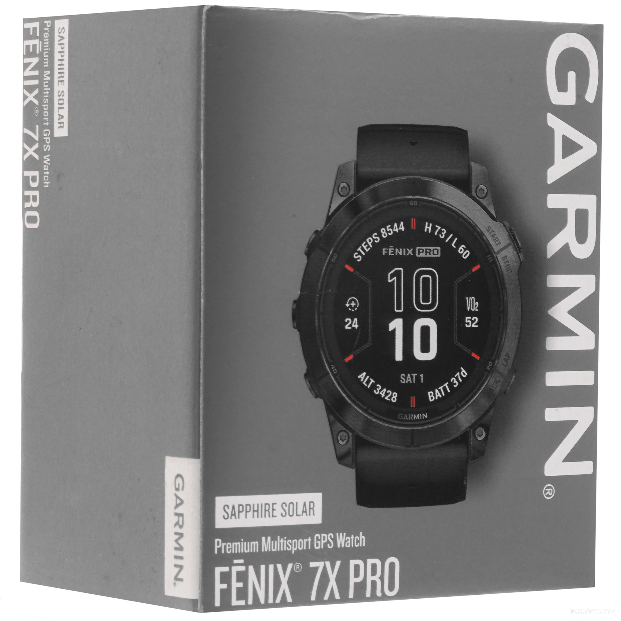 Умные часы Garmin Fenix 7X Pro Sapphire Solar (карбоново-серый титан/черный, с титановым и силиконовым ремешками) 