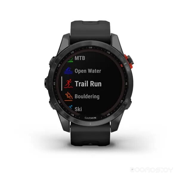 Умные часы Garmin Fenix 7S Solar (сланцево-серый/черный) 