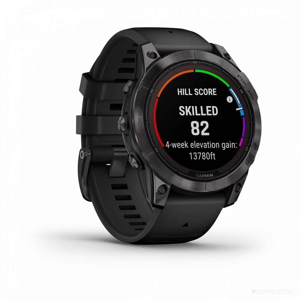 Умные часы Garmin Fenix 7 Pro Sapphire Solar (карбоново-серый титан/черный) 
