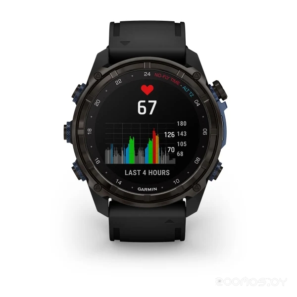 Умные часы Garmin Descent Mk3i 51 мм (карбоново-серый титан, с черным силиконовым ремешком) 