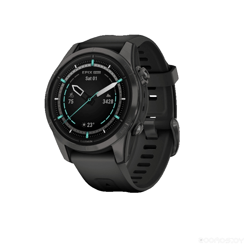 Умные часы Garmin Epix Pro Gen 2 Sapphire 42 мм (карбоново-серый титан/черный) 