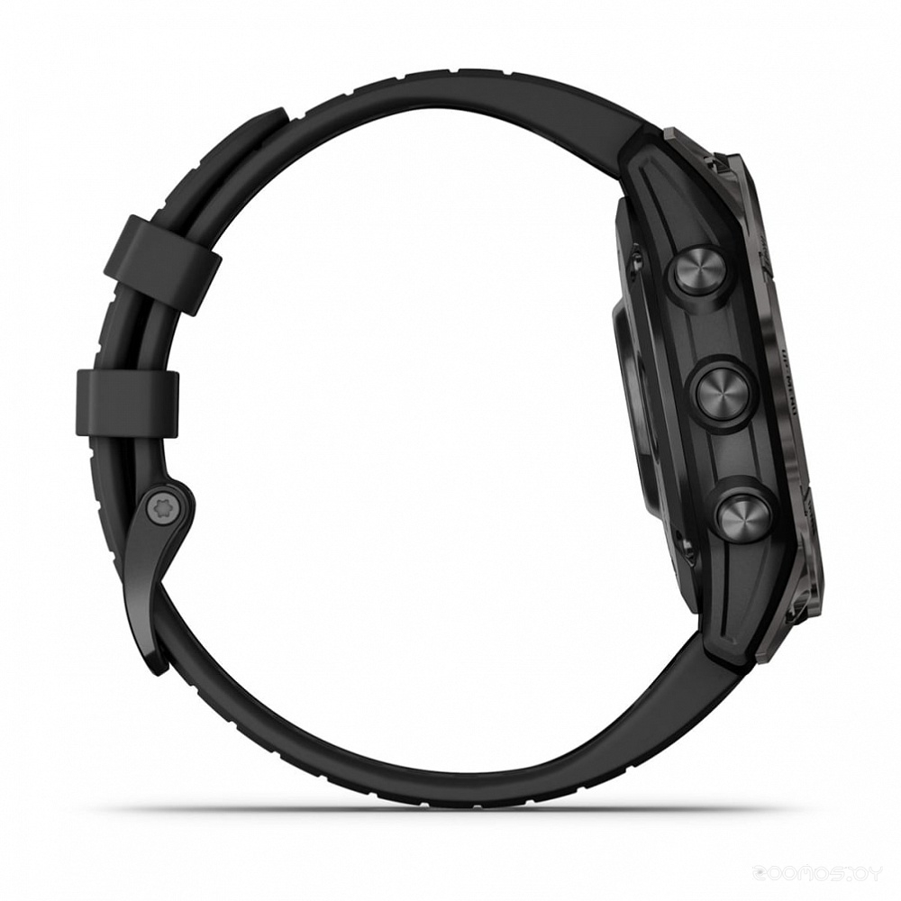 Умные часы Garmin Fenix 7 Pro Sapphire Solar (карбоново-серый титан/черный) 