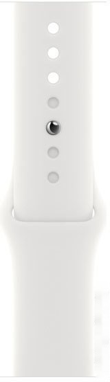 Watch SE 2 44 мм (алюминиевый корпус серебристый/белый спортивный силиконовый ремешок) 