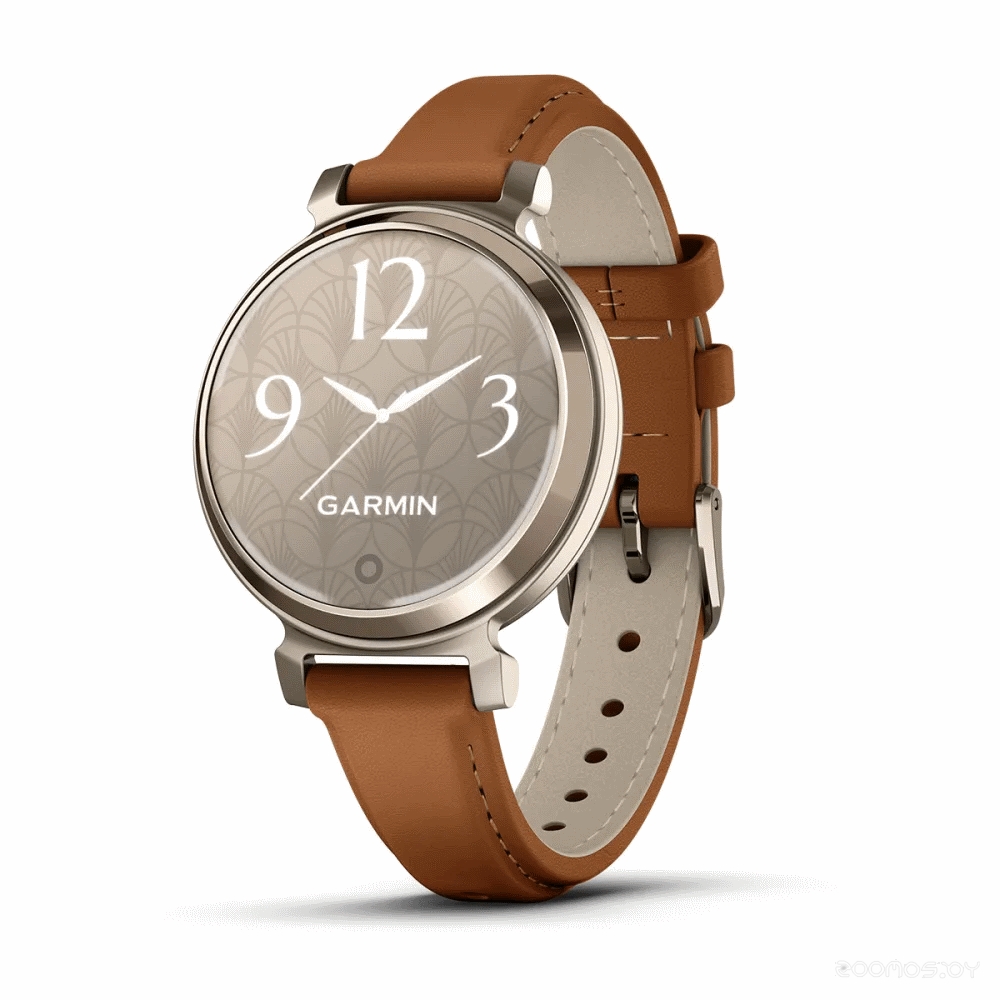 Умные часы Garmin Lily 2 Classic (кремовое золото/коричневый) 