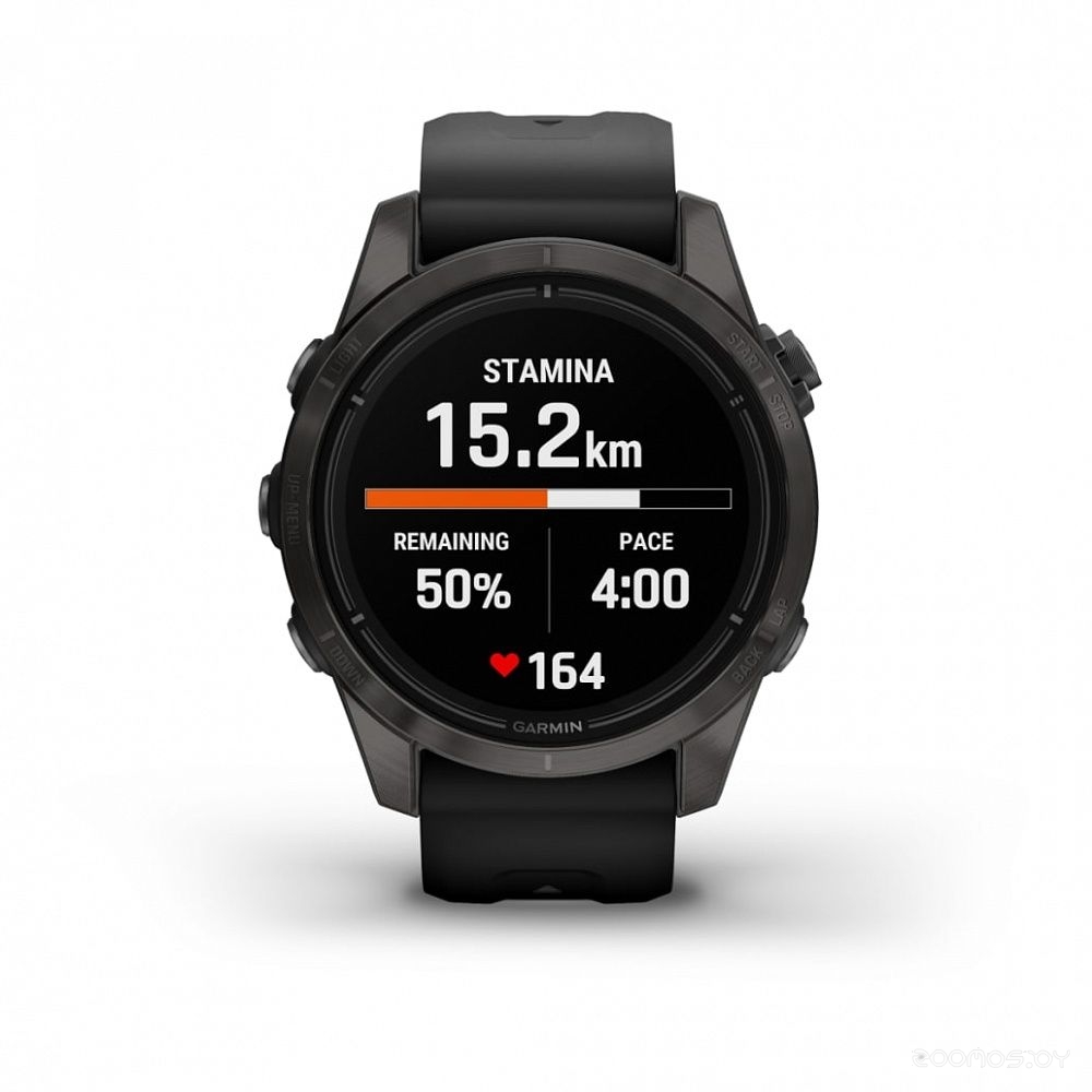 Умные часы Garmin Epix Pro Gen 2 Sapphire 42 мм (карбоново-серый титан/черный) 