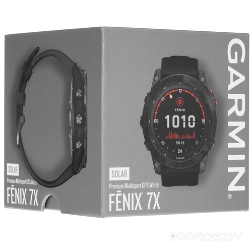 Умные часы Garmin Fenix 7X Solar (сланцево-серый/черный) 