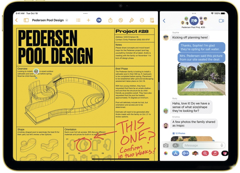 Планшет Apple iPad 10.9 2022 256GB (желтый) 