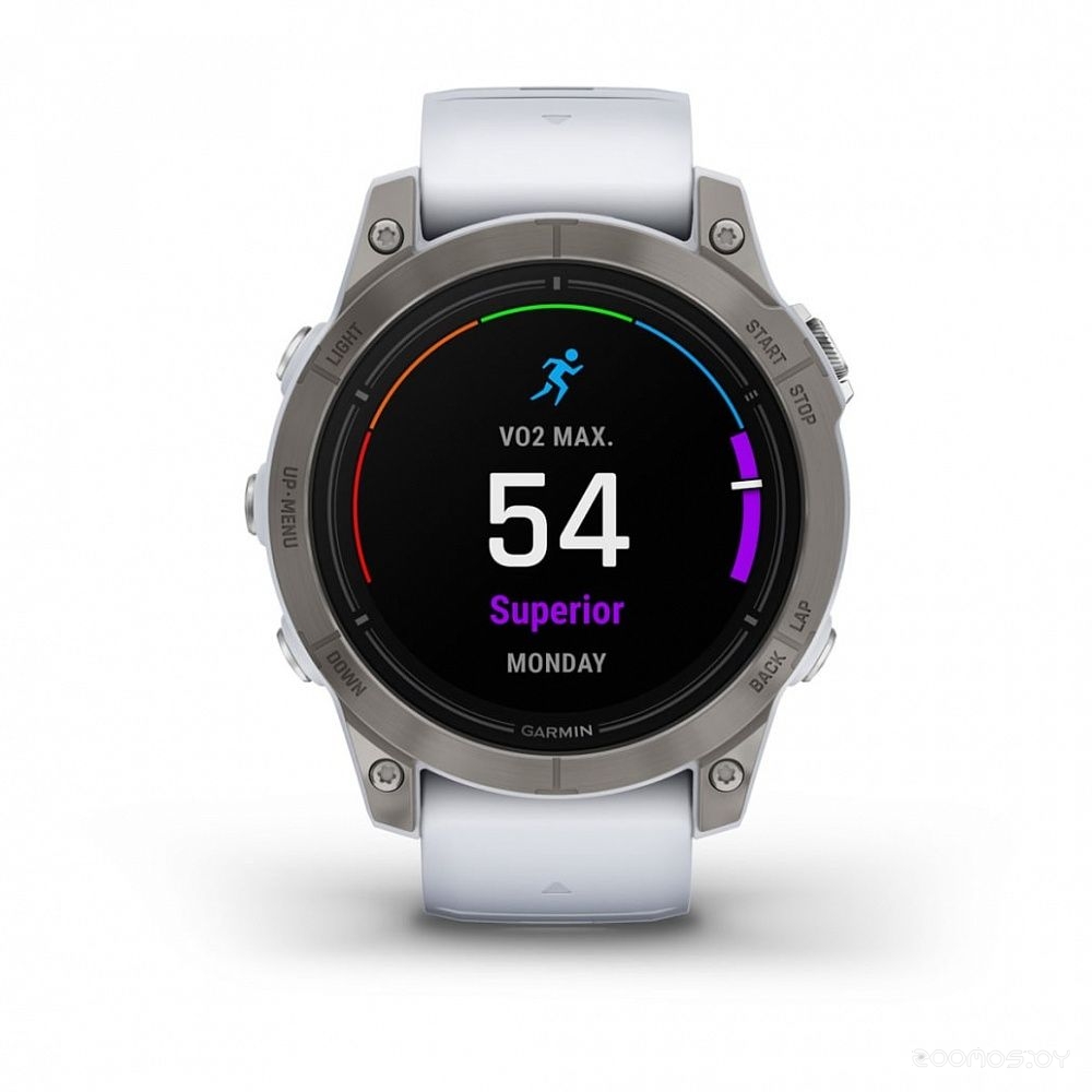 Умные часы Garmin Epix Pro Gen 2 Sapphire 47 мм (титан/белый камень) 