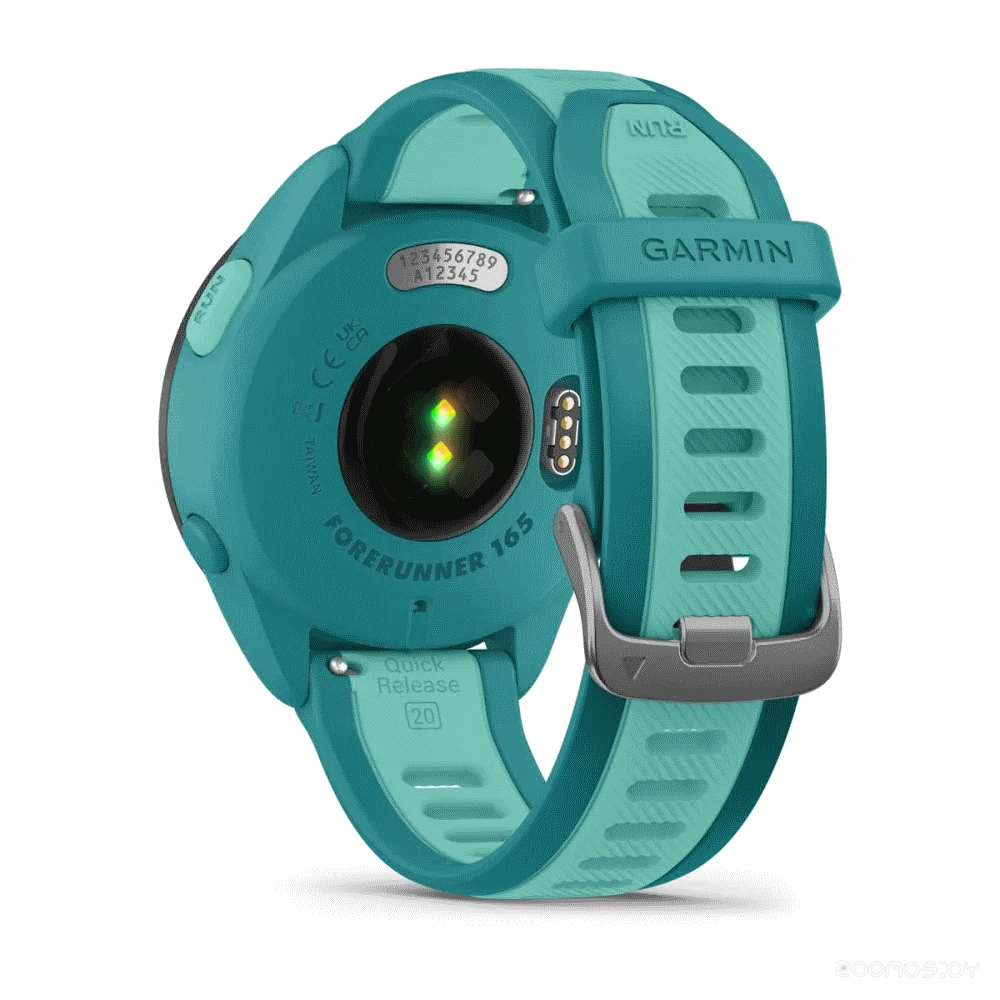 Умные часы Garmin Forerunner 165 Music (бирюзовый/аква) 