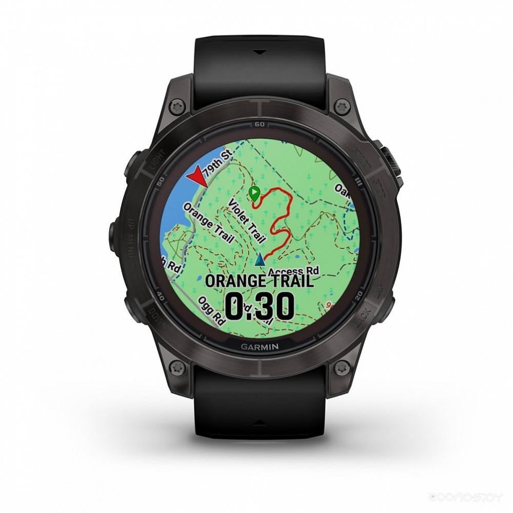 Умные часы Garmin Fenix 7 Pro Sapphire Solar (карбоново-серый титан/черный) 