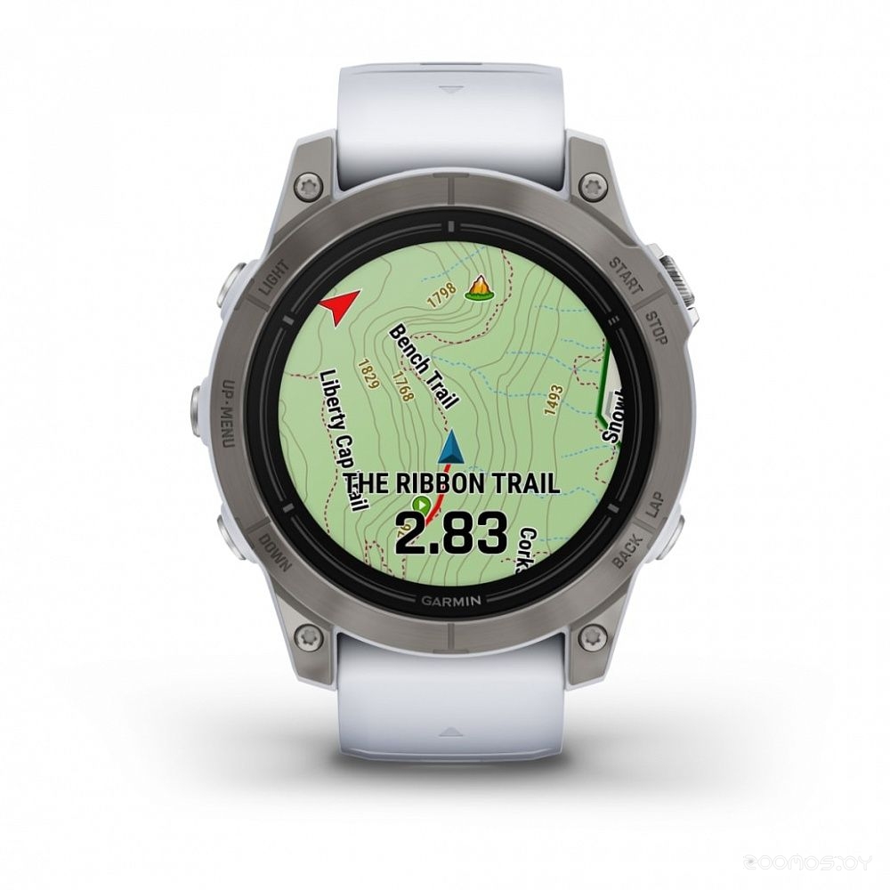 Умные часы Garmin Epix Pro Gen 2 Sapphire 47 мм (титан/белый камень) 
