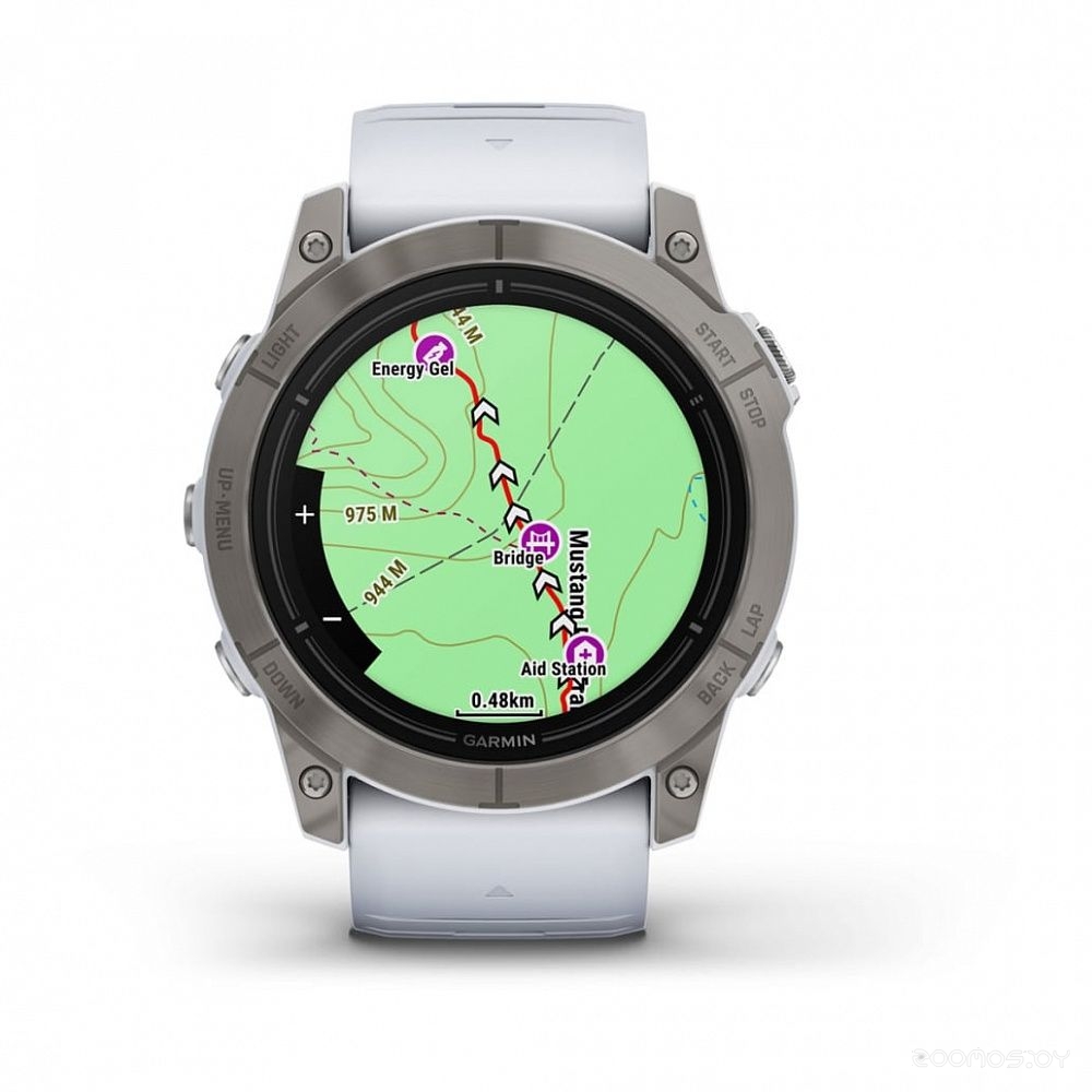 Умные часы Garmin Epix Pro Gen 2 Sapphire 51 мм (титан/белый камень) 