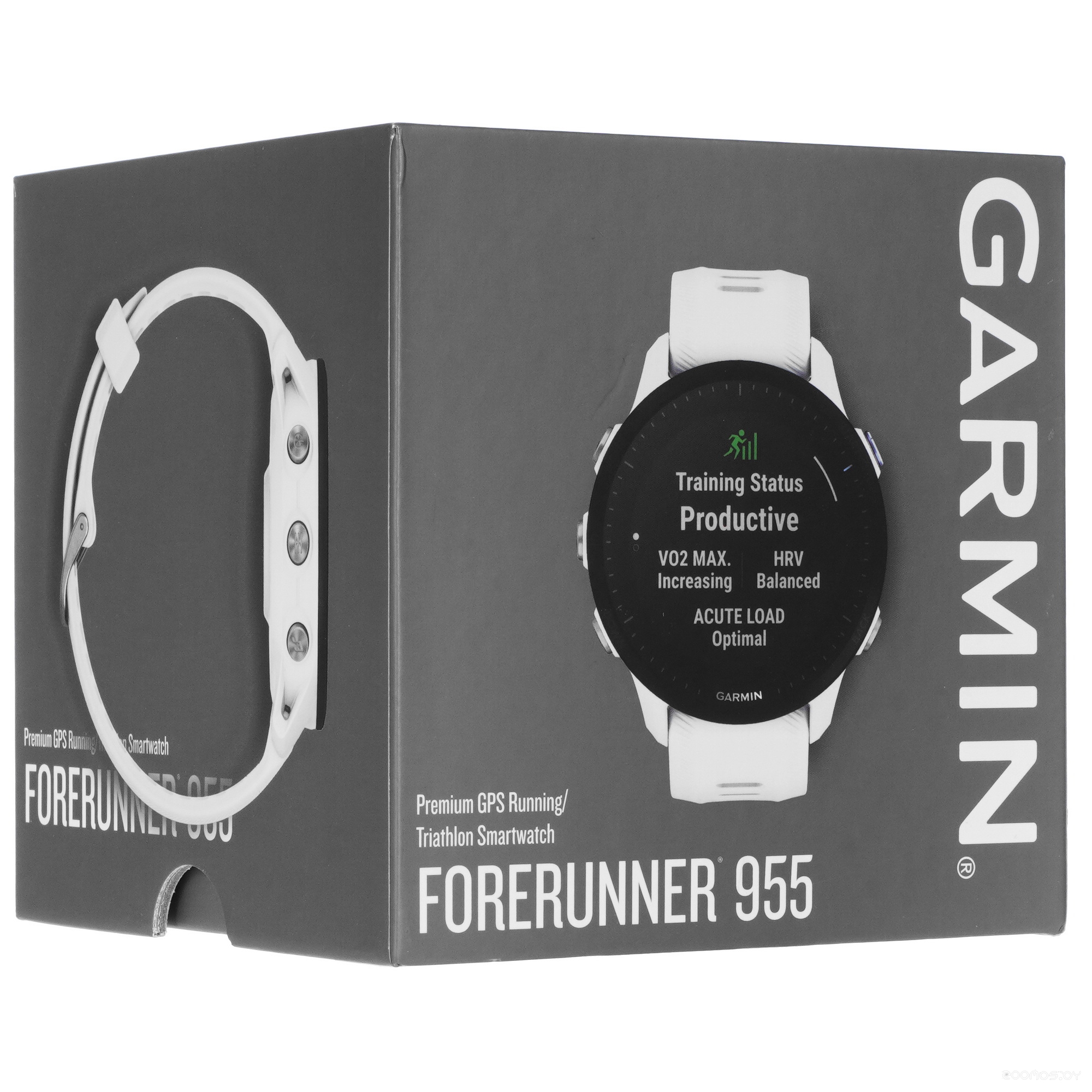 Умные часы Garmin Forerunner 955 (белый камень) 