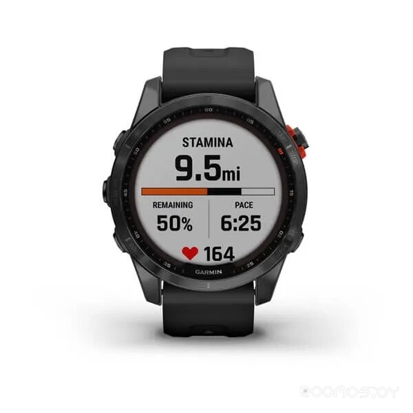 Умные часы Garmin Fenix 7S Solar (сланцево-серый/черный) 