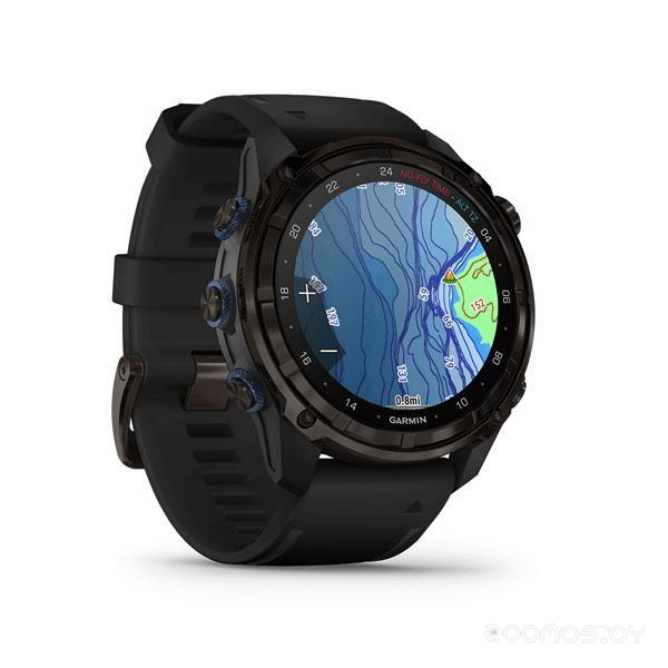 Умные часы Garmin Descent Mk3i 51 мм (карбоново-серый титан, с черным титановым браслетом) 