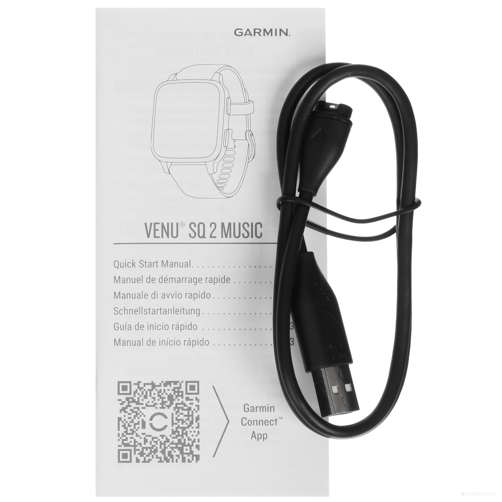 Умные часы Garmin Venu Sq 2 Music Edition (черный) 