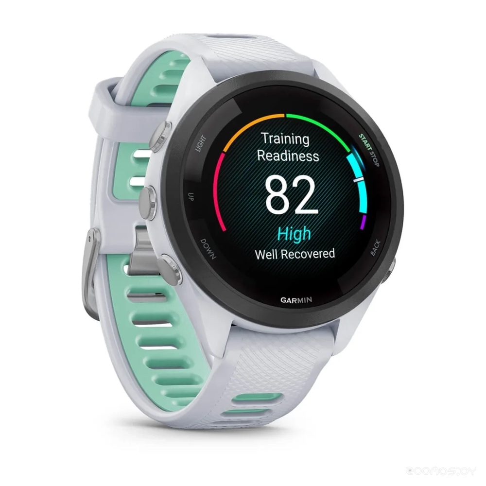 Умные часы Garmin Forerunner 265S (белый камень/нео-тропик) 