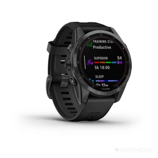 Умные часы Garmin Fenix 7S Solar (сланцево-серый/черный) 