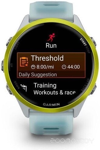 Умные часы Garmin Forerunner 570 47 мм (серебристый/желтый) 
