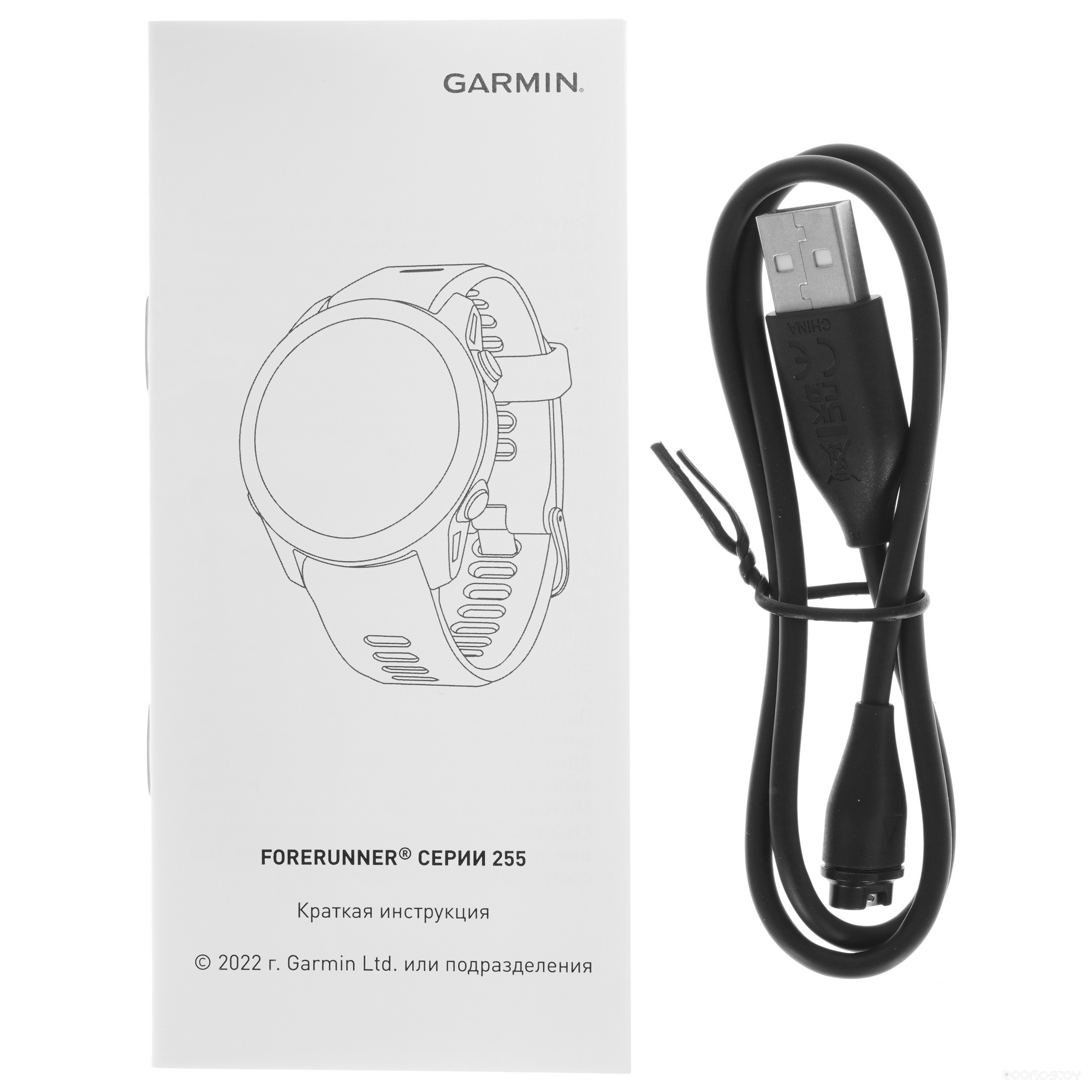 Умные часы Garmin Forerunner 255 Music (белый камень) 