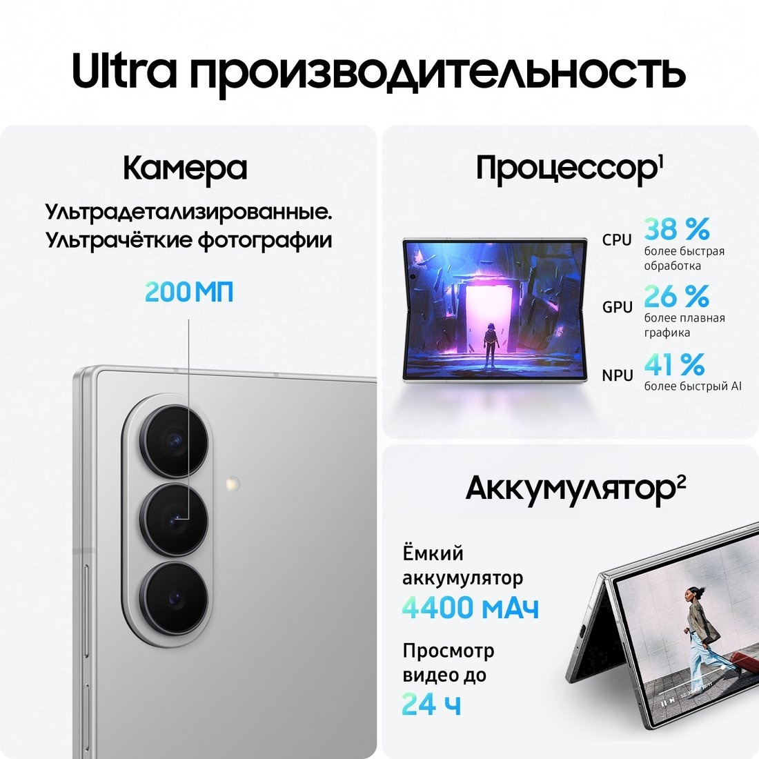 Смартфон Samsung Galaxy Z Fold7 SM-F966B/DS 12GB/512GB (серебристый) 