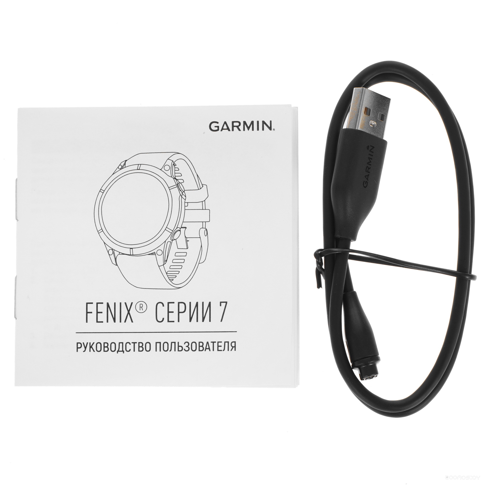 Умные часы Garmin Fenix 7S (серебристый/графитовый) 
