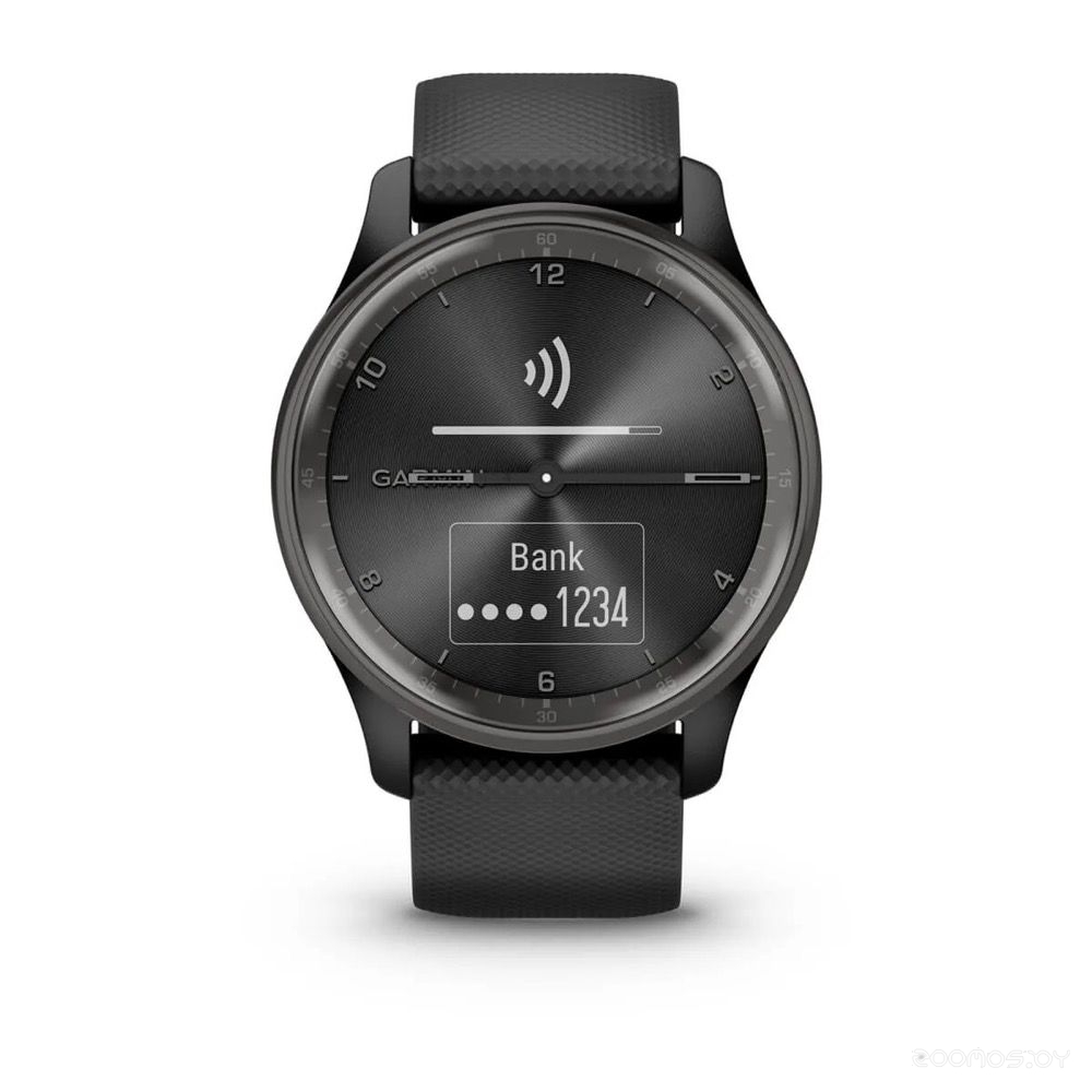 Гибридные умные часы Garmin Vivomove Trend (черный) 
