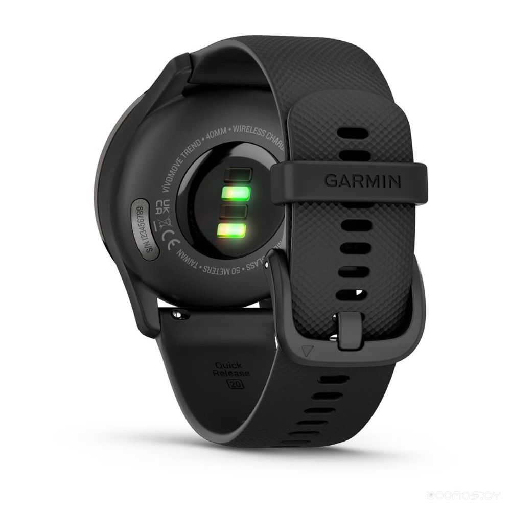 Гибридные умные часы Garmin Vivomove Trend (черный) 