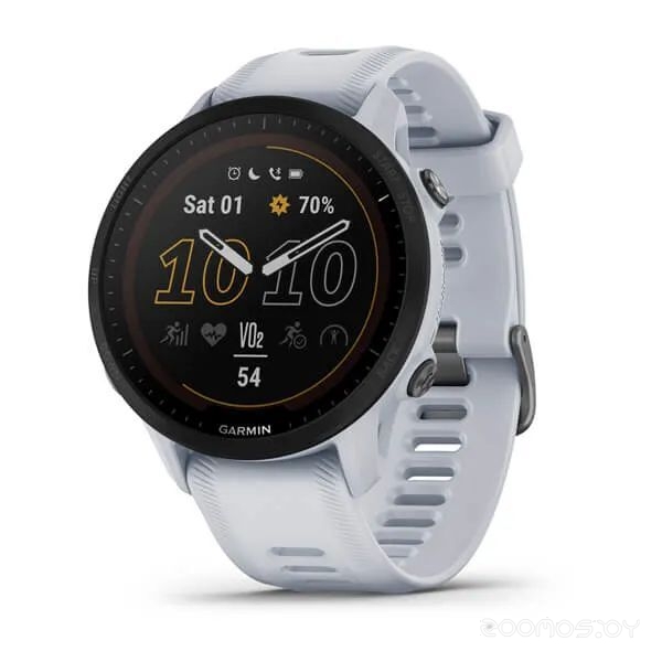 Умные часы Garmin Forerunner 955 Solar (белый камень) 