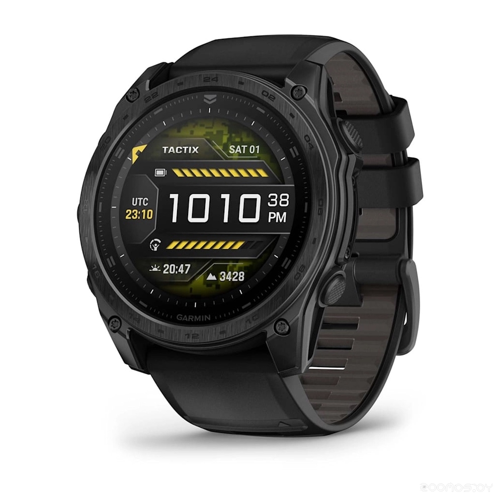 Умные часы Garmin Tactix 8 AMOLED 51 мм (с черным силиконовым ремешком) 