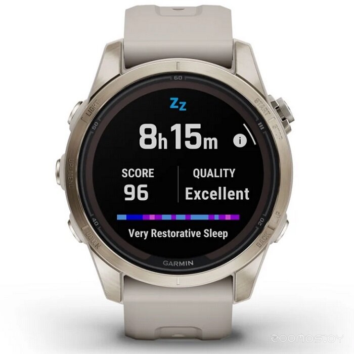 Умные часы Garmin Fenix 7S Pro Sapphire Solar (мягкое золото/песок) 