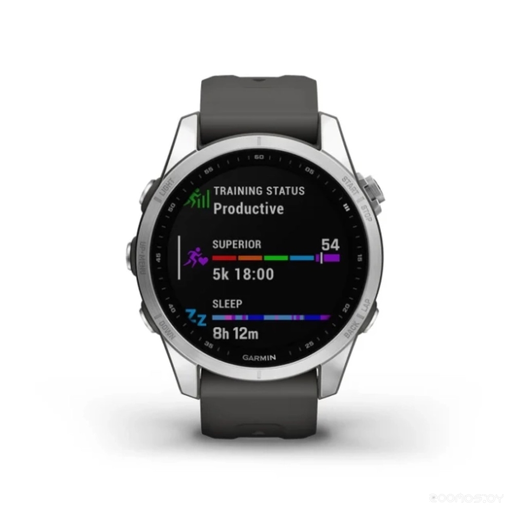 Умные часы Garmin Fenix 7S (серебристый/графитовый) 