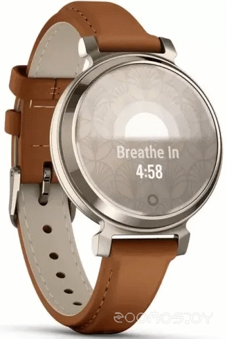 Умные часы Garmin Lily 2 Classic (кремовое золото/коричневый) 