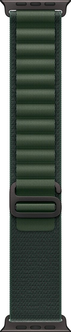 Умные часы Apple Watch Ultra 2 LTE 49 мм (титановый корпус черный/темно-зеленый ремешок из полиэстера) 