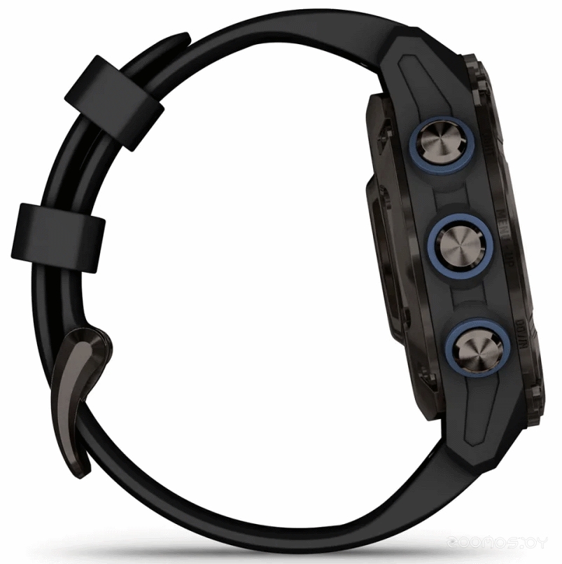 Умные часы Garmin Descent Mk3i 43 мм (карбоново-серый титан, с черным силиконовым ремешком) 