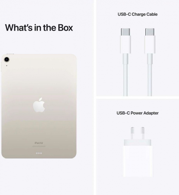 Планшет Apple iPad Air 2022 64GB (звездный) 