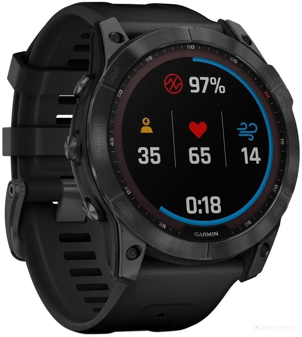 Умные часы Garmin Fenix 7X Solar (сланцево-серый/черный) 